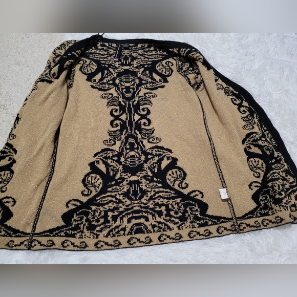 Gold and black cardigan size small Le Temps des Cerises - Picture 4 of 8